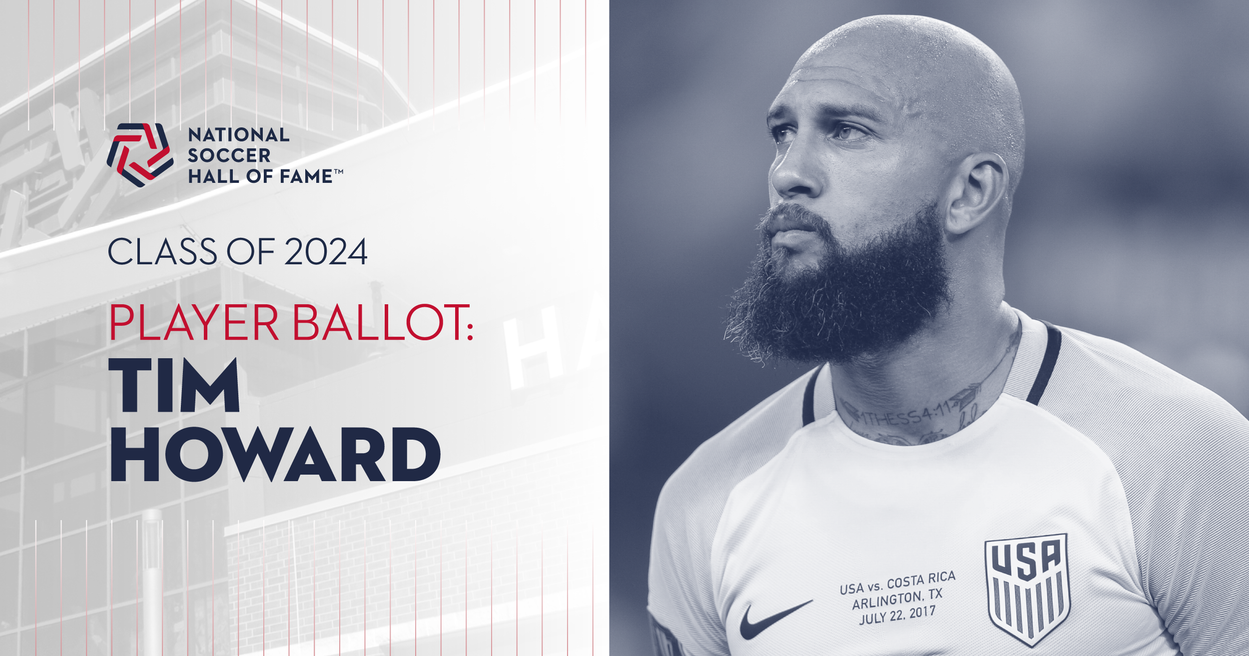 Tim Howard Hall of Fame announcement