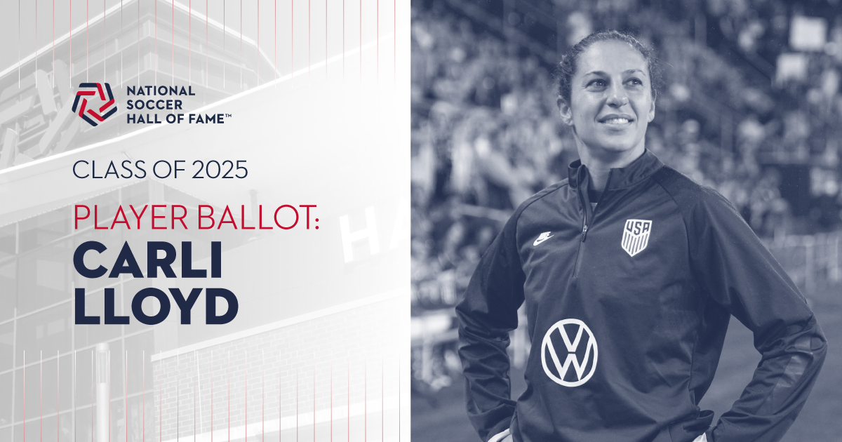 Announcement of Carli Lloyd in the Hall of Fame.