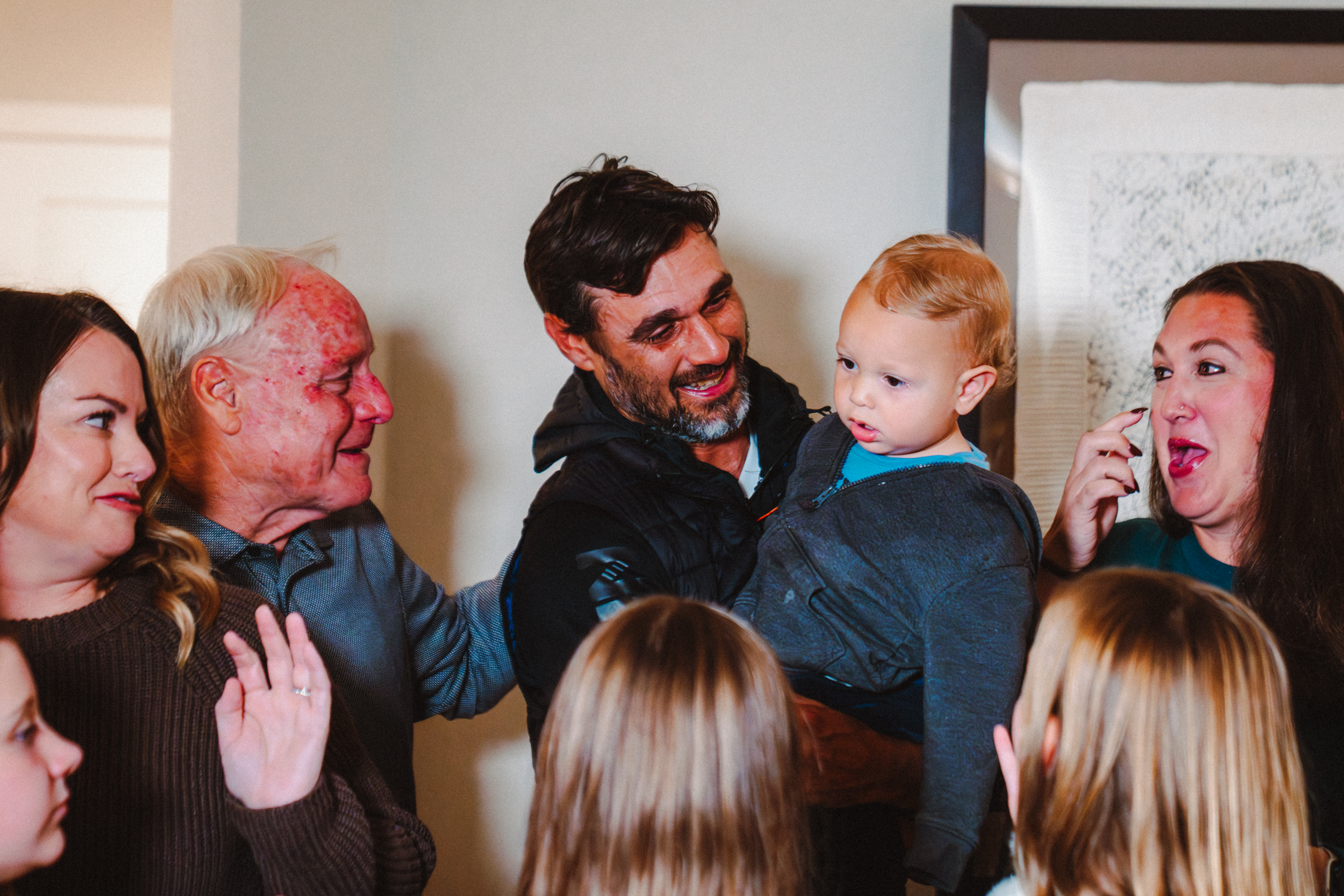 Wondolowski family celebrates the election news.